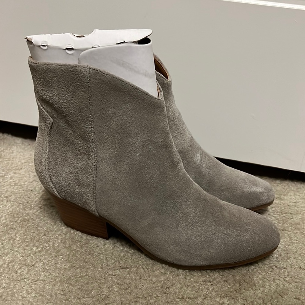 Grey Nine West Booties